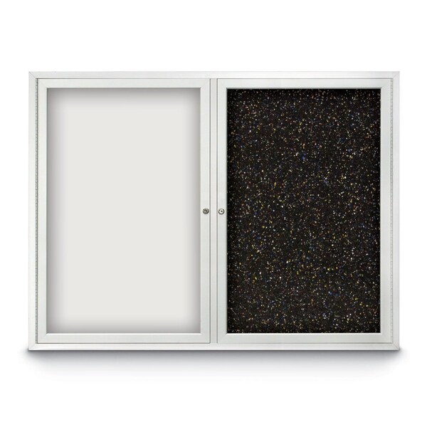 Corkboard, 48"x36", Cobalt Accent/Black